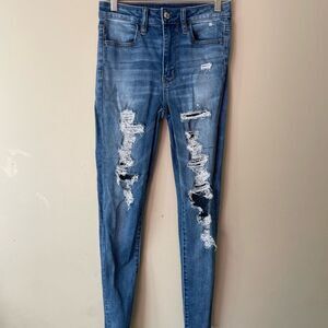 american eagle high rise jegging